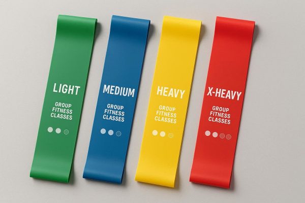 Multi-Color Resistance Bands for Group Fitness Classes